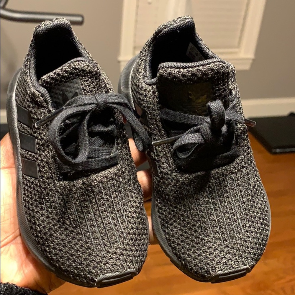 New Black toddler adidas